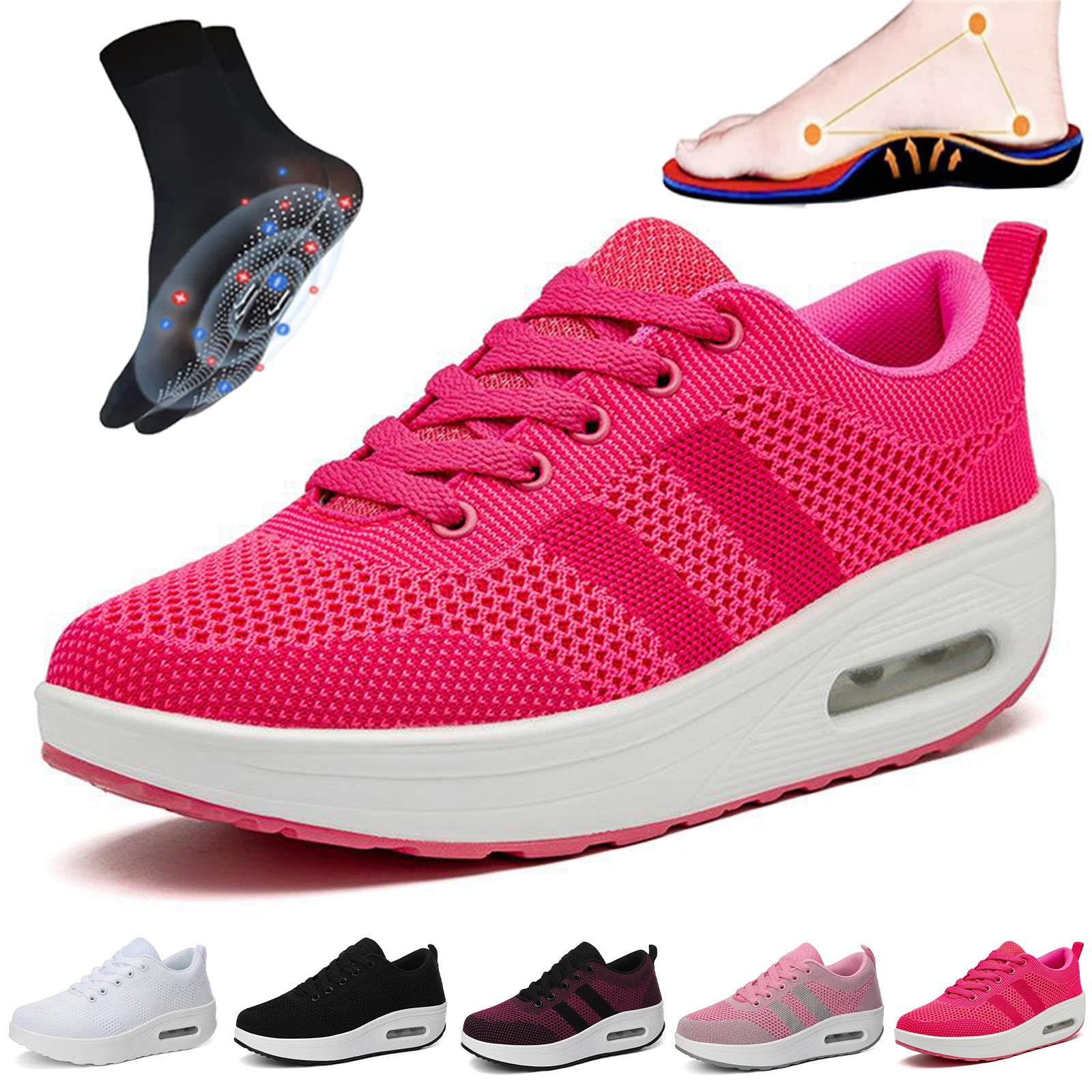 🔥Last Day 60% OFF - Slip-on light air flying woven mesh orthopedic Sneakers - fits