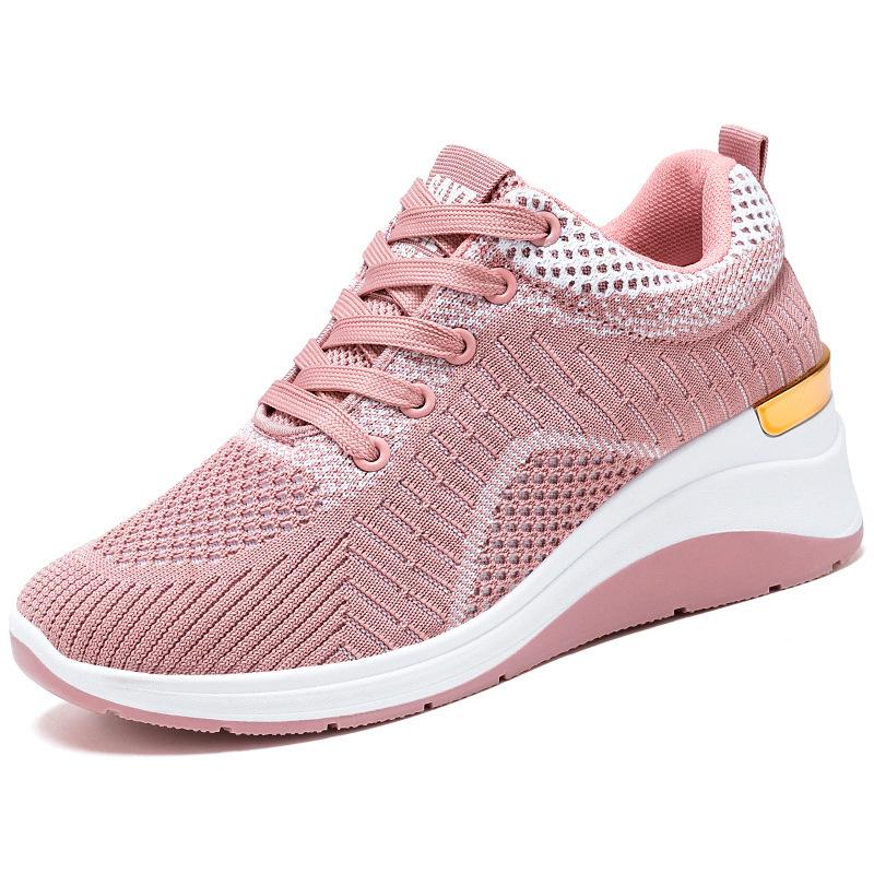 🔥Last Day 60% OFF - Ladies inside increased breathable thick bottom sneakers