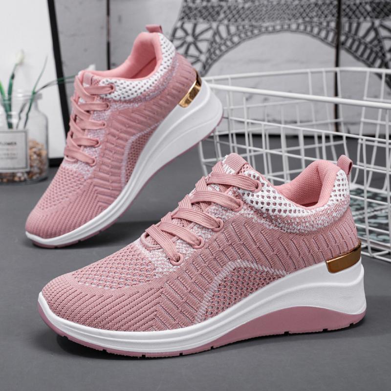 🔥Last Day 60% OFF - Ladies inside increased breathable thick bottom sneakers
