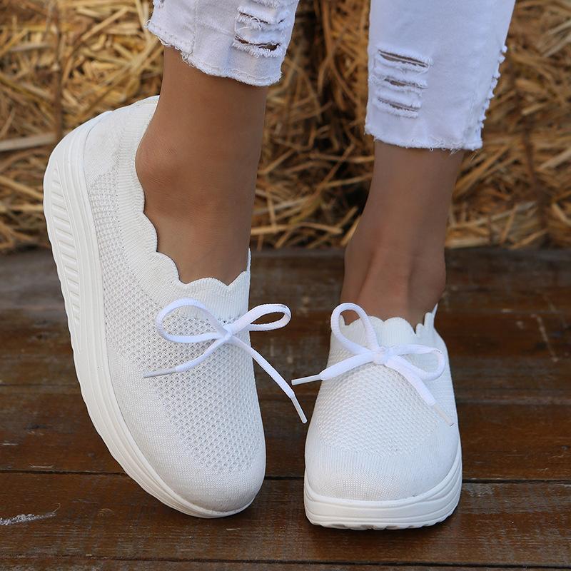 🔥Last Day 60% OFF - Slip On Fly-woven mesh breathable sneakers - fits