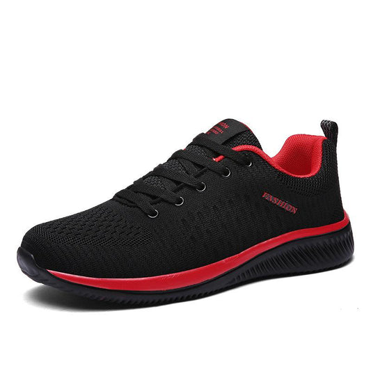 Flyknit trendy soft bottom men's casual sports running shoes - fits