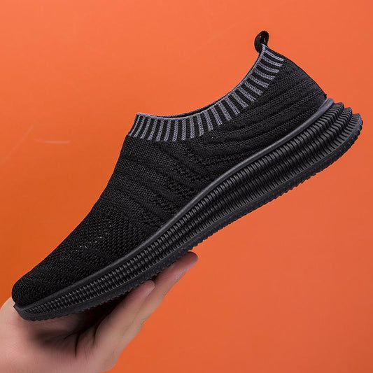 Mesh Men Shoes Lightweight Comfy Walking Sneakers 2023 Fashion New Slip on Flats Shoes Male Loafers