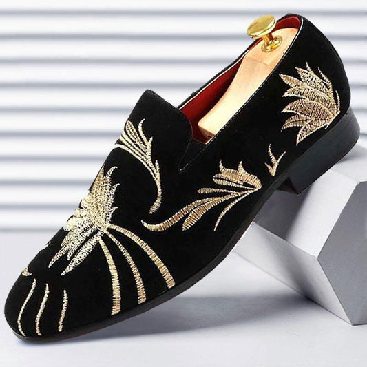 Frosted Butterfly Embroidered Loafers Butterfly Trendy Shoes