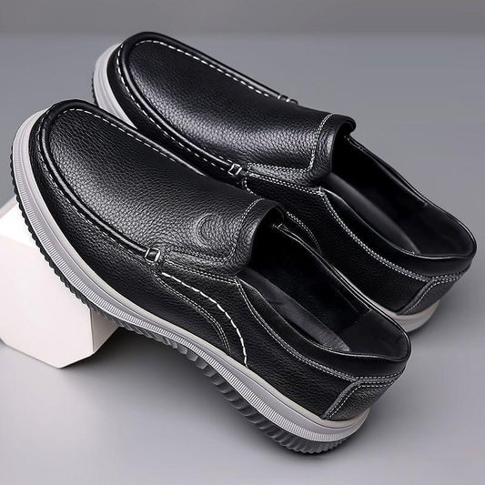 Genuine leather slip-on casual non-slip wearable men's shoes