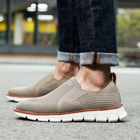 Men Loafers Summer Fashion Breathable Mesh Men Casual Shoes - fits