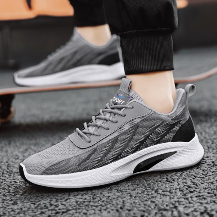 (WIDE)🔥Last Day 49% OFF - Men's summer fly-knit lightweight casual breathable sneakers - fits