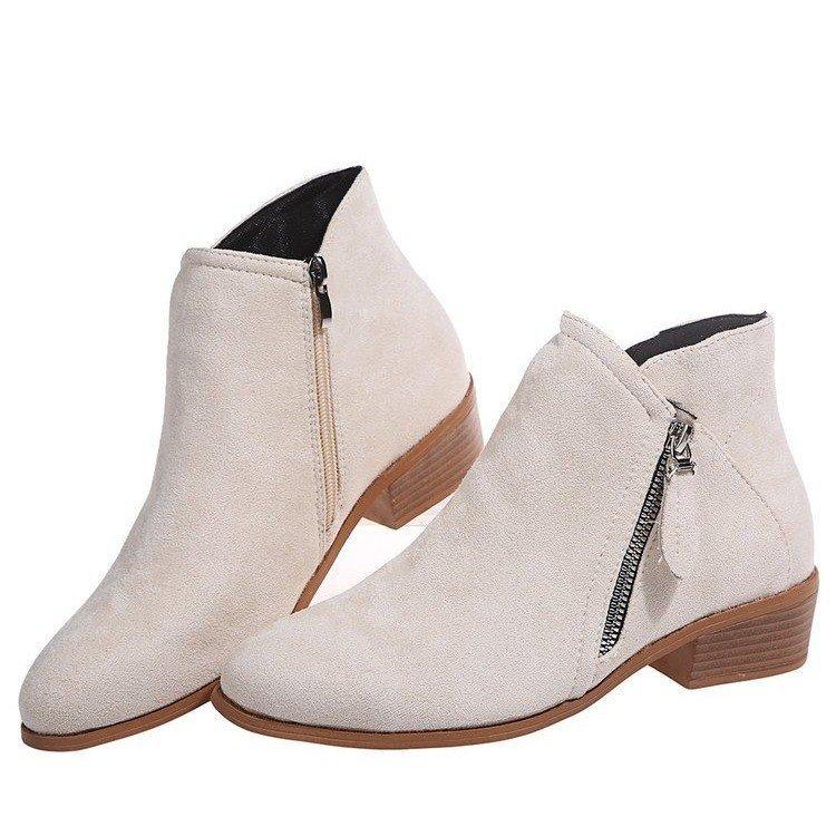 Women's Ankle Round Toe Short Boots