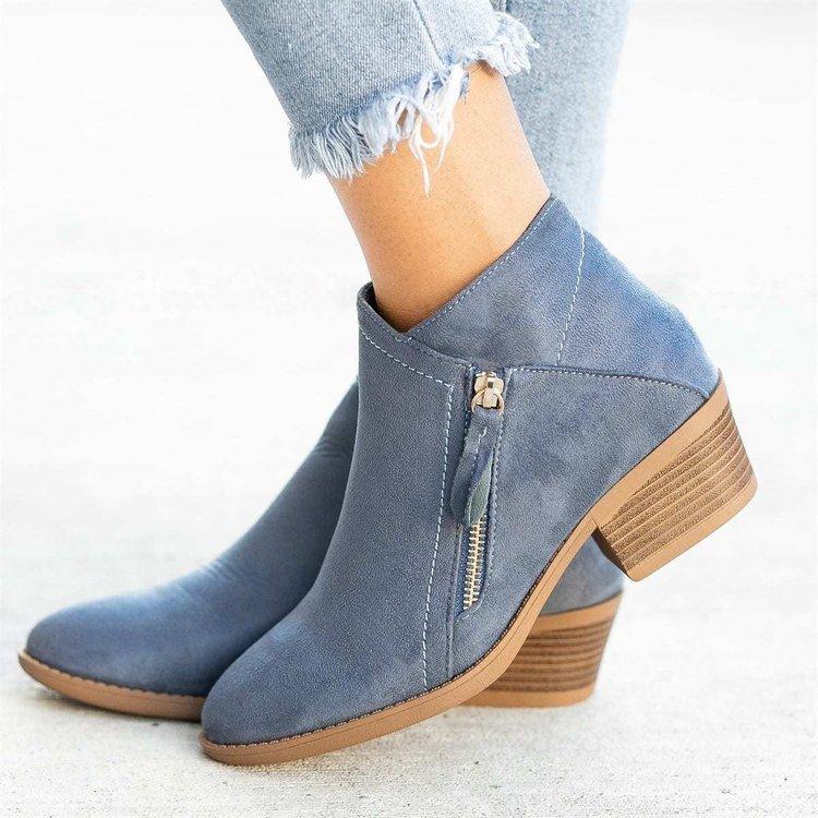 Women's Ankle Round Toe Short Boots