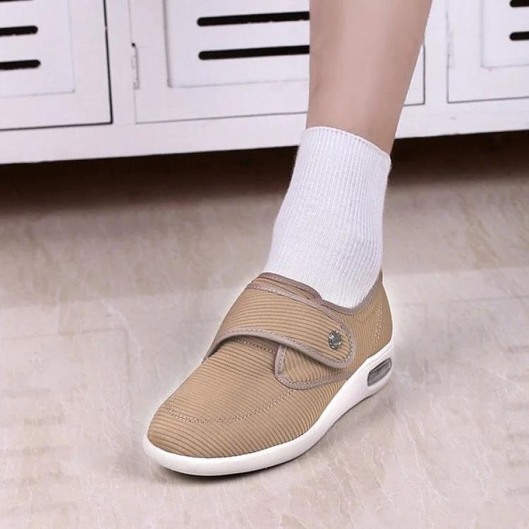 Women Slip On Wide Diabetic Shoes For Swollen Feet Width Orthopedic Shoes