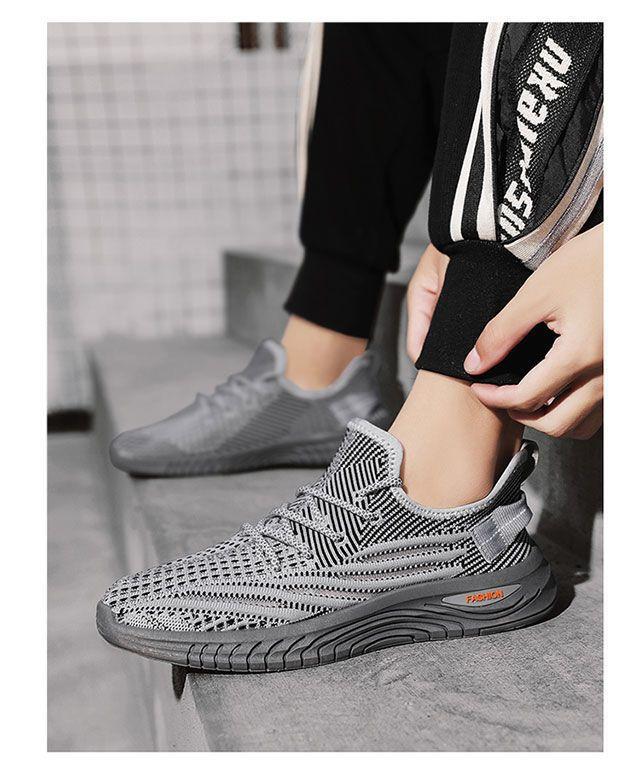 Fly woven mesh athleisure fashion running shoes