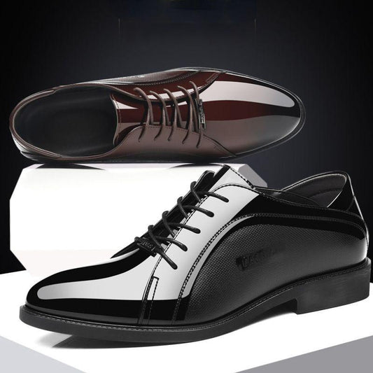 Autumn black casual men's business dress versatile leather shoes