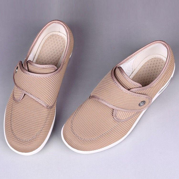 Women Slip On Wide Diabetic Shoes For Swollen Feet Width Orthopedic Shoes