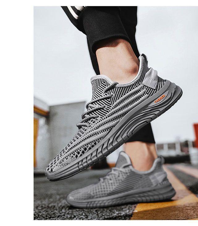 Fly woven mesh athleisure fashion running shoes