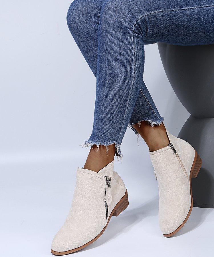 Women's Ankle Round Toe Short Boots