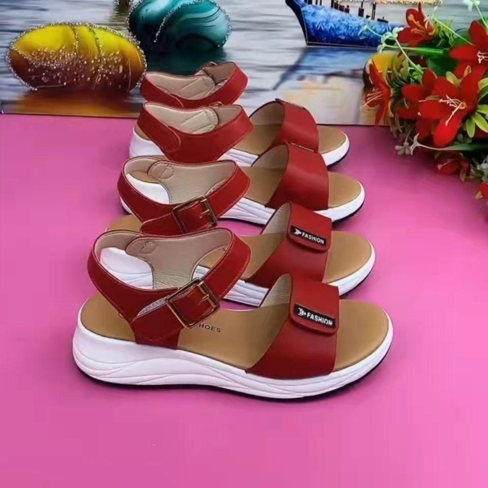 Summer platform open-toe snap casual Roman heightened sandals - fits