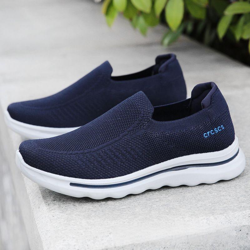 Middle-aged dad shoes casual breathable spring non-slip soft bottom la ...