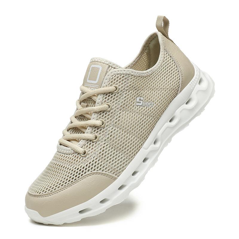 Summer mesh breathable lightweight openwork athleisure shoes - fits