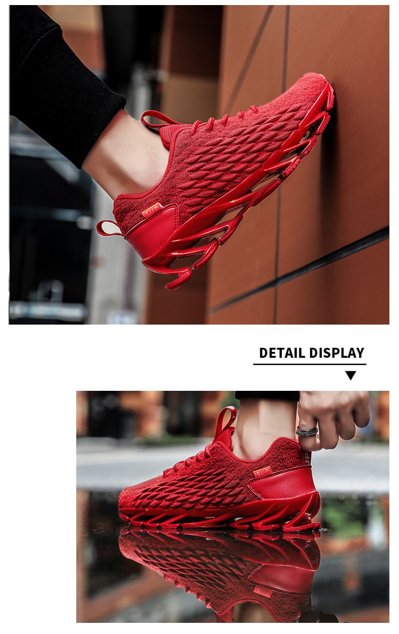 Fish scale texture gym fly mesh breathable Sneakers - fits