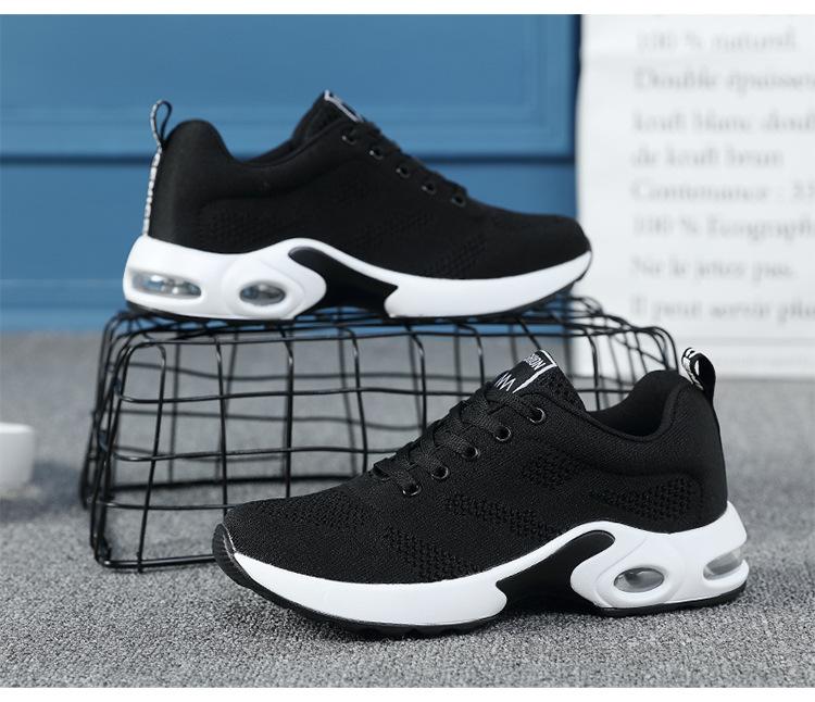 Women's fashion air cushion heightened mesh casual running sneakers - fits