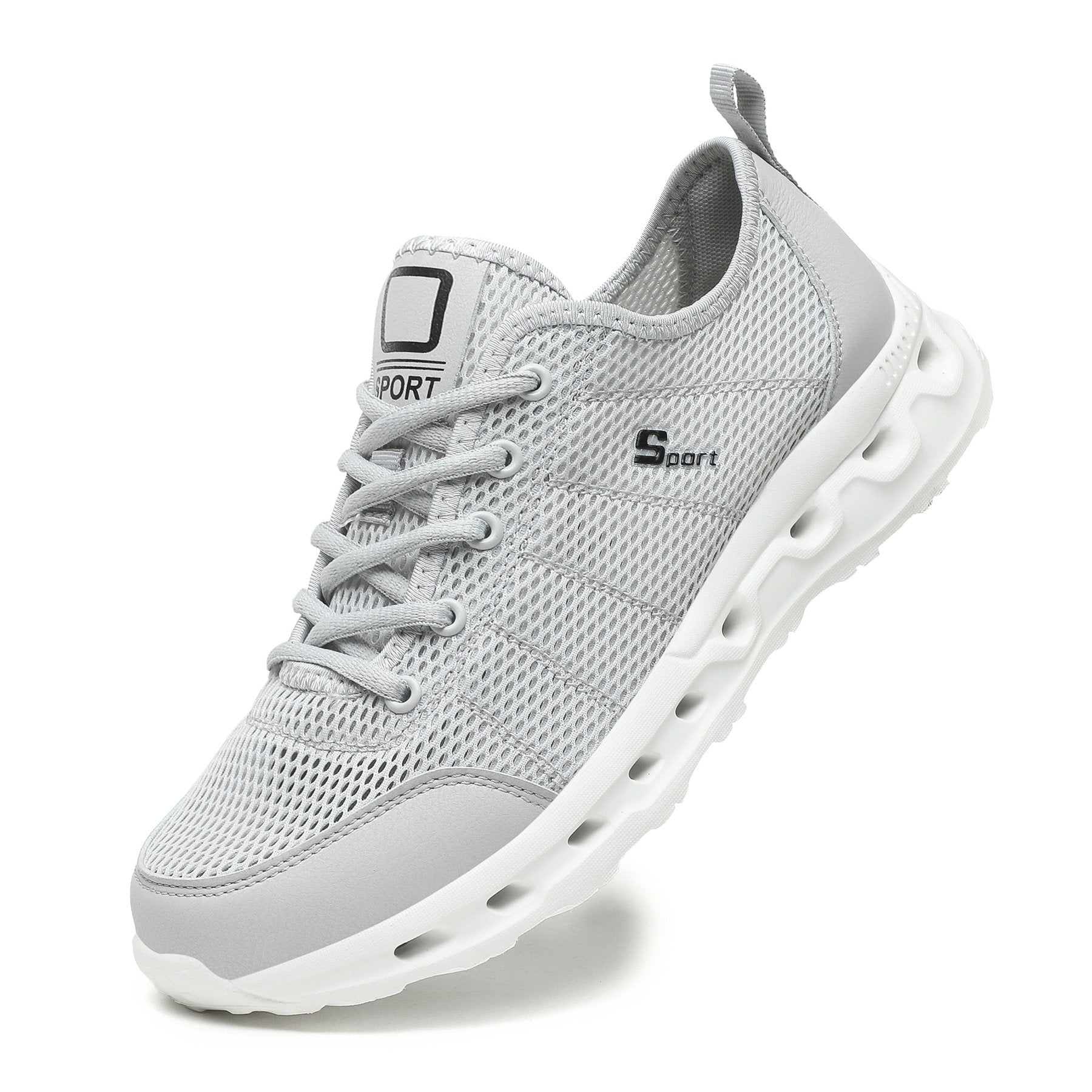 Summer mesh breathable lightweight openwork athleisure shoes - fits